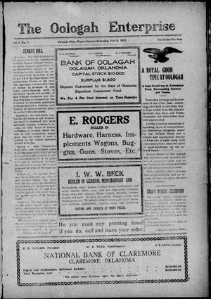 Oologah Enterprise (Oologah, Okla.), Vol. 2, No. 7, Ed. 1 Saturday, July 5, 1913