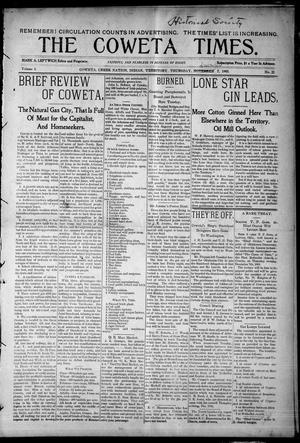 The Coweta Times. (Coweta, Indian Terr.), Vol. 1, No. 22, Ed. 1 Thursday, December 7, 1905