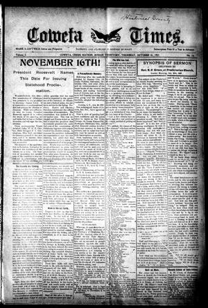 Coweta Times. (Coweta, Indian Terr.), Vol. 3, No. 16, Ed. 1 Thursday, October 31, 1907