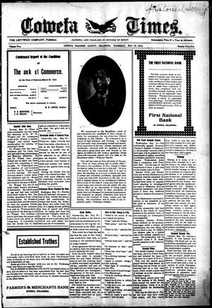Primary view of object titled 'Coweta Times. (Coweta, Okla.), Vol. 5, No. 45, Ed. 1 Thursday, May 19, 1910'.