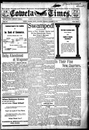 Coweta Times. (Coweta, Okla.), Vol. 6, No. 18, Ed. 1 Thursday, November 10, 1910