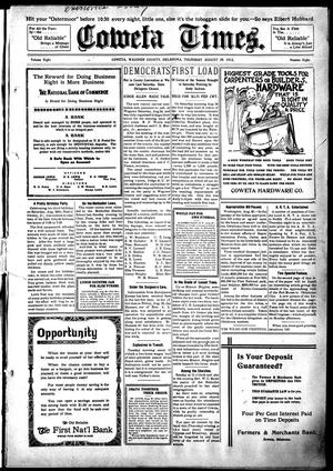 Coweta Times. (Coweta, Okla.), Vol. 8, No. 8, Ed. 1 Thursday, August 29, 1912