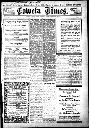 Coweta Times. (Coweta, Okla.), Vol. 8, No. 31, Ed. 1 Thursday, February 13, 1913