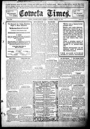 Coweta Times. (Coweta, Okla.), Vol. 8, No. 33, Ed. 1 Thursday, February 27, 1913