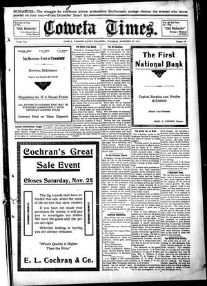 Coweta Times. (Coweta, Okla.), Vol. 9, No. 19, Ed. 1 Thursday, November 20, 1913