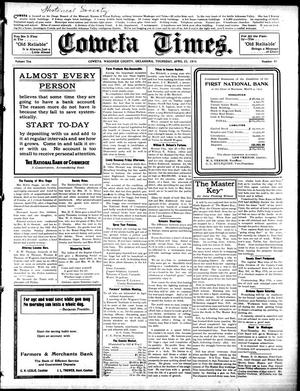 Coweta Times. (Coweta, Okla.), Vol. 10, No. 41, Ed. 1 Thursday, April 22, 1915