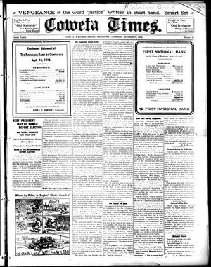 Coweta Times. (Coweta, Okla.), Vol. 12, No. 11, Ed. 1 Thursday, October 26, 1916