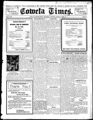 Coweta Times. (Coweta, Okla.), Vol. 12, No. 21, Ed. 1 Thursday, January 4, 1917