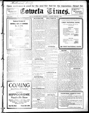 Primary view of object titled 'Coweta Times. (Coweta, Okla.), Vol. 12, No. 25, Ed. 1 Thursday, February 1, 1917'.