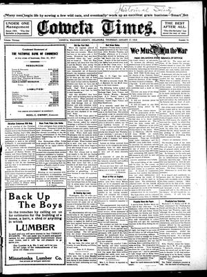 Coweta Times. (Coweta, Okla.), Vol. 13, No. 31, Ed. 1 Thursday, January 17, 1918