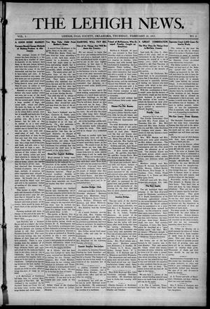 The Lehigh News. (Lehigh, Okla.), Vol. 3, No. 8, Ed. 1 Thursday, February 18, 1915