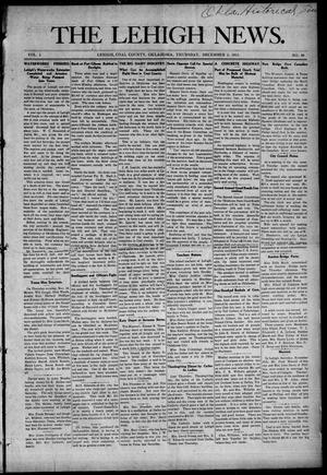 The Lehigh News. (Lehigh, Okla.), Vol. 3, No. 49, Ed. 1 Thursday, December 2, 1915