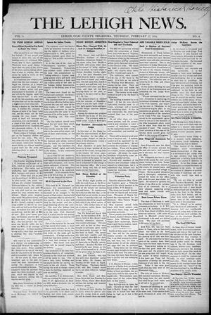 The Lehigh News. (Lehigh, Okla.), Vol. 4, No. 8, Ed. 1 Thursday, February 17, 1916