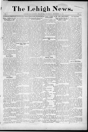 The Lehigh News. (Lehigh, Okla.), Vol. 5, No. 1, Ed. 1 Thursday, December 28, 1916