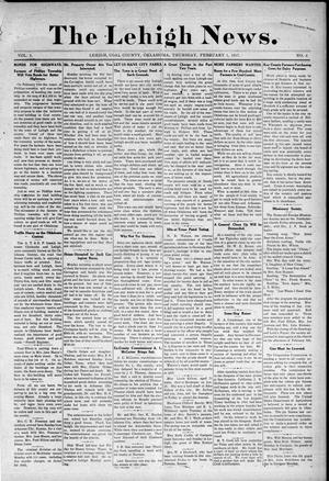 The Lehigh News. (Lehigh, Okla.), Vol. 5, No. 6, Ed. 1 Thursday, February 1, 1917