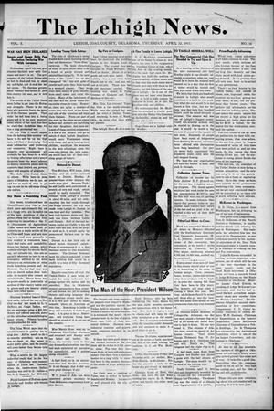 The Lehigh News. (Lehigh, Okla.), Vol. 5, No. 16, Ed. 1 Thursday, April 12, 1917