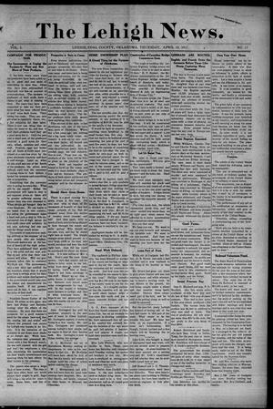 The Lehigh News. (Lehigh, Okla.), Vol. 5, No. 17, Ed. 1 Thursday, April 19, 1917