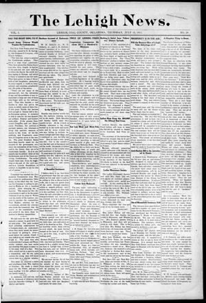 The Lehigh News. (Lehigh, Okla.), Vol. 5, No. 29, Ed. 1 Thursday, July 12, 1917