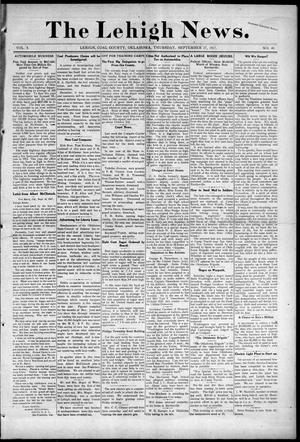 The Lehigh News. (Lehigh, Okla.), Vol. 5, No. 40, Ed. 1 Thursday, September 27, 1917