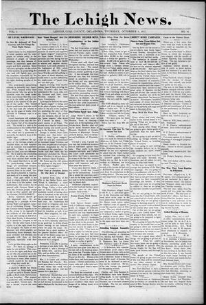 The Lehigh News. (Lehigh, Okla.), Vol. 5, No. 41, Ed. 1 Thursday, October 4, 1917