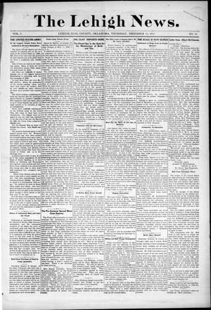 The Lehigh News. (Lehigh, Okla.), Vol. 5, No. 51, Ed. 1 Thursday, December 13, 1917