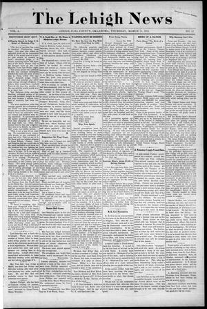 The Lehigh News (Lehigh, Okla.), Vol. 6, No. 12, Ed. 1 Thursday, March 14, 1918