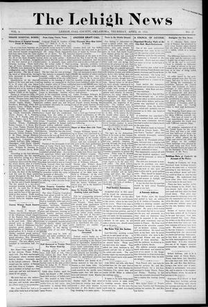 The Lehigh News (Lehigh, Okla.), Vol. 6, No. 17, Ed. 1 Thursday, April 18, 1918