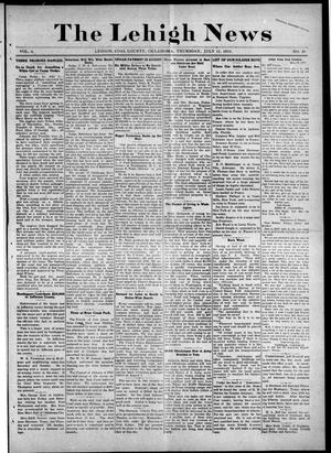 The Lehigh News (Lehigh, Okla.), Vol. 6, No. 29, Ed. 1 Thursday, July 11, 1918