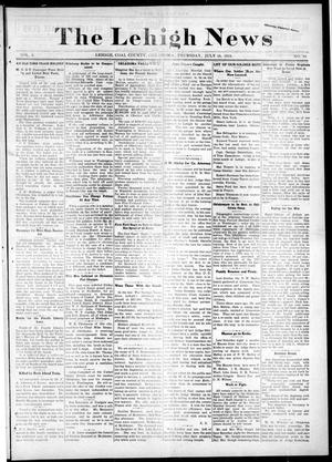 The Lehigh News (Lehigh, Okla.), Vol. 6, No. 30, Ed. 1 Thursday, July 18, 1918