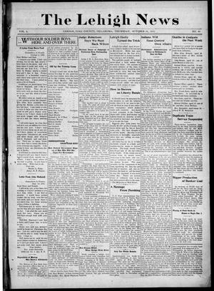 The Lehigh News (Lehigh, Okla.), Vol. 6, No. 44, Ed. 1 Thursday, October 24, 1918