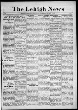 The Lehigh News (Lehigh, Okla.), Vol. 7, No. 3, Ed. 1 Thursday, January 9, 1919