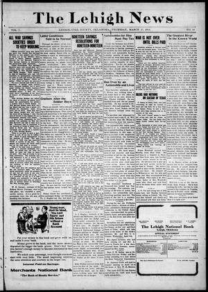 The Lehigh News (Lehigh, Okla.), Vol. 7, No. 14, Ed. 1 Thursday, March 27, 1919