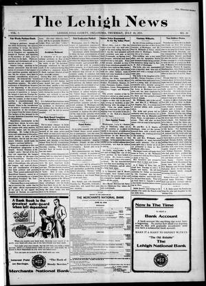 The Lehigh News (Lehigh, Okla.), Vol. 7, No. 29, Ed. 1 Thursday, July 10, 1919