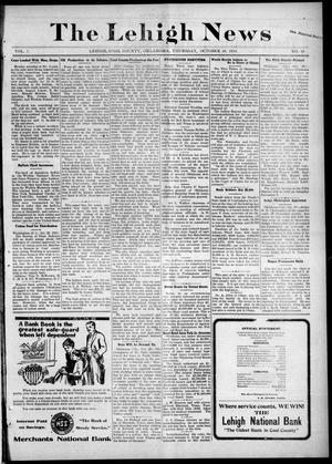 The Lehigh News (Lehigh, Okla.), Vol. 7, No. 45, Ed. 1 Thursday, October 30, 1919