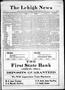 Newspaper: The Lehigh News (Lehigh, Okla.), Vol. 8, No. 7, Ed. 1 Thursday, Febru…