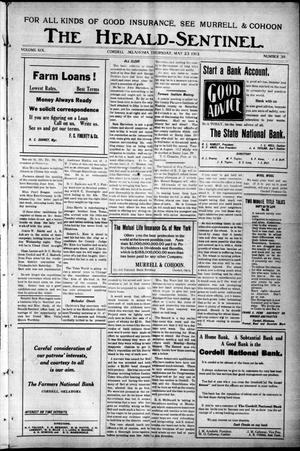 The Herald-Sentinel. (Cordell, Okla.), Vol. 19, No. 39, Ed. 1 Thursday, May 23, 1912