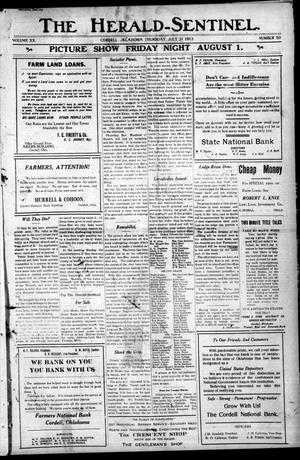 The Herald-Sentinel. (Cordell, Okla.), Vol. 20, No. 50, Ed. 1 Thursday, July 31, 1913