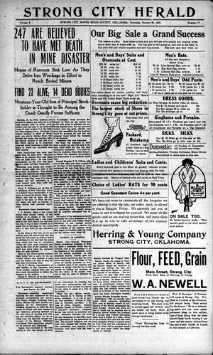 Strong City Herald (Strong City, Okla.), Vol. 2, No. 17, Ed. 1 Thursday, October 30, 1913