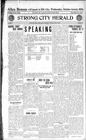 Strong City Herald (Strong City, Okla.), Vol. 5, No. 15, Ed. 1 Thursday, October 12, 1916