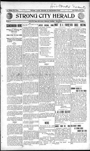 Strong City Herald (Strong City, Okla.), Vol. 6, No. 1, Ed. 1 Thursday, July 12, 1917