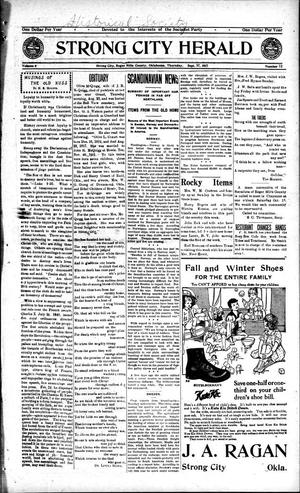 Strong City Herald (Strong City, Okla.), Vol. 6, No. 12, Ed. 1 Thursday, September 27, 1917