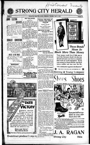 Strong City Herald (Strong City, Okla.), Vol. 6, No. 39, Ed. 1 Thursday, April 4, 1918