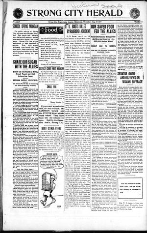 Strong City Herald (Strong City, Okla.), Vol. 7, No. 8, Ed. 1 Thursday, August 29, 1918