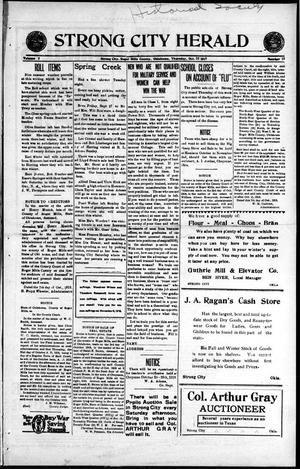 Strong City Herald (Strong City, Okla.), Vol. 7, No. 15, Ed. 1 Thursday, October 10, 1918