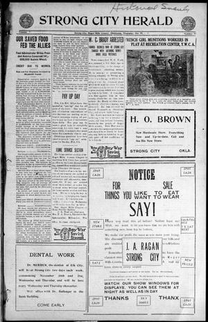 Strong City Herald (Strong City, Okla.), Vol. 7, No. 30, Ed. 1 Thursday, January 30, 1919