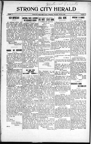Strong City Herald (Strong City, Okla.), Vol. 7, No. 47, Ed. 1 Thursday, May 29, 1919