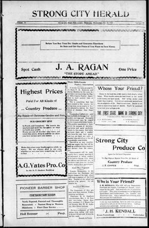 Strong City Herald (Strong City, Okla.), Vol. 10, No. 16, Ed. 1 Wednesday, January 18, 1922