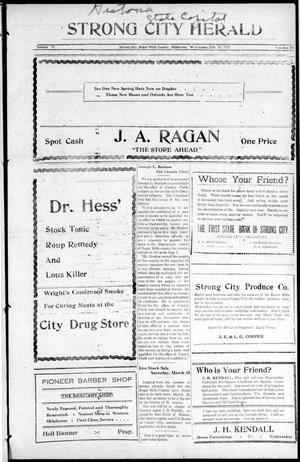 Strong City Herald (Strong City, Okla.), Vol. 10, No. 20, Ed. 1 Wednesday, February 15, 1922