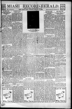 Miami Record-Herald. (Miami, Okla.), Vol. 16, No. 48, Ed. 1 Friday, October 16, 1908