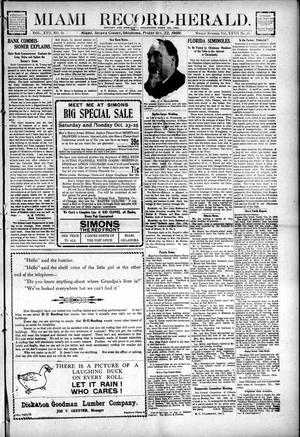 Miami Record-Herald. (Miami, Okla.), Vol. 17, No. 48, Ed. 1 Friday, October 22, 1909